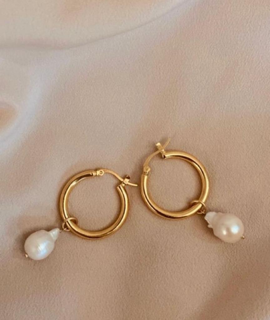 Pearl Hoops